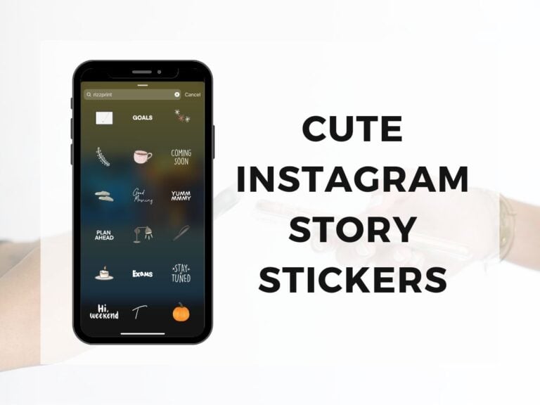 Cute Instagram Story Stickers: What to Search For